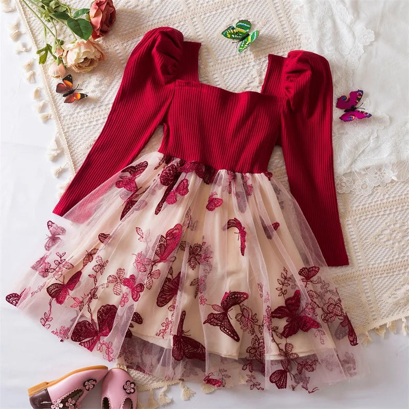 Sequin Girls Princess Party Dresses for Kids