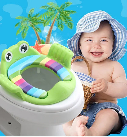 PottySteps™ 2-in-1 Kids Toilet Training Seat with Ladder – Adjustable, Cartoon Design, Comfortable & Safe