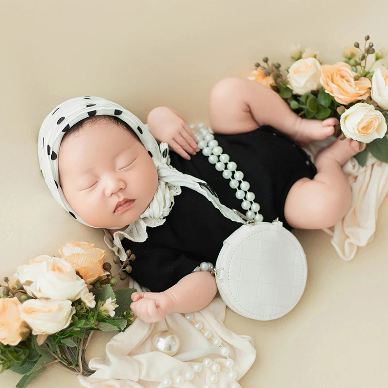 Pearl Bag Photo Prop – Newborn Girl Photography Outfit