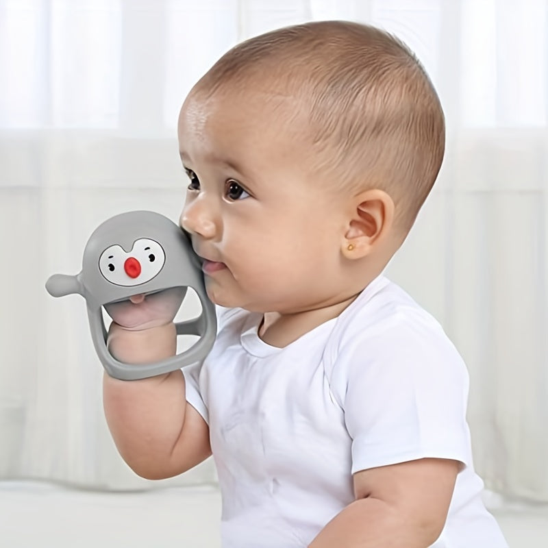NeverDrop™ Baby Hand Teether – BPA-Free Silicone Teething Toy