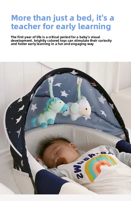 Foldable Outdoor Baby Crib with Mosquito Net
