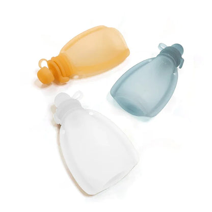 120ML BPA-Free Refillable Silicone Baby Food Bags