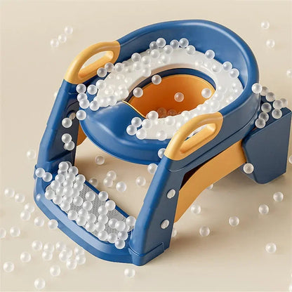EasyPot™ Folding Baby Potty Training Seat with Step Stool Ladder – Portable Travel Toilet
