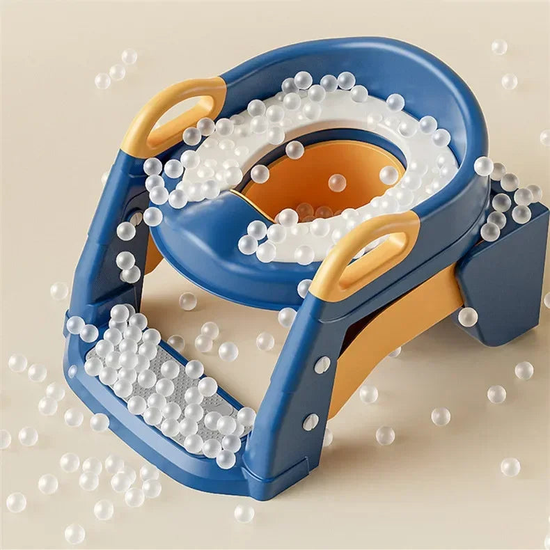 EasyPot™ Folding Baby Potty Training Seat with Step Stool Ladder – Portable Travel Toilet