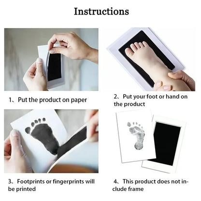 LittlePrints™ Baby Hand & Footprint Ink Pad Kit – Safe, Wash-Free, DIY Keepsake Memory Frame Gift