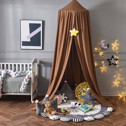 SnuggleNest™ Kids Dome Bed Curtain – Mosquito Net Tent Canopy | Soft, Safe & Seasonless Maternity & Baby Wear | Unisex | All-Season Comfort