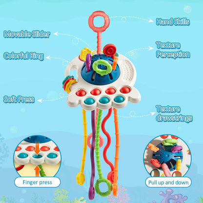 Octopus Silicone Pulling Toy