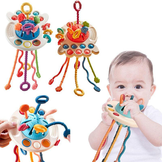 Octopus Silicone Pulling Toy